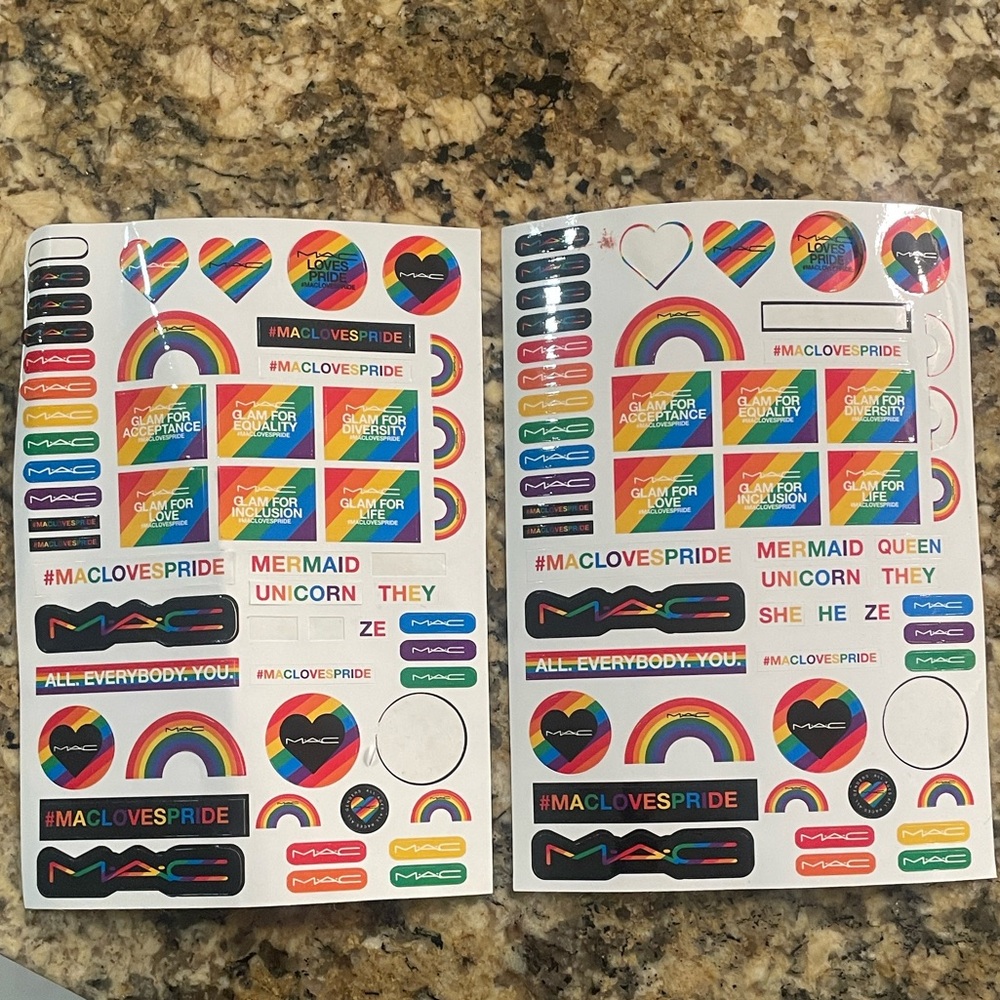 MAC Cosmetics Pride Stickers Set